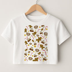 Festive - Christmas Patterns Crop Top