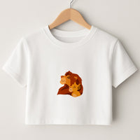 King Lion And Cub Crop Top