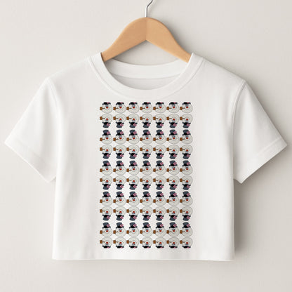 Pattern - Snowman Crop Top
