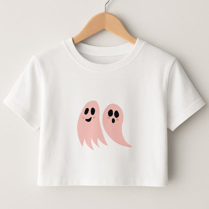 Halloween Pattern 18 Crop Top