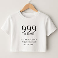 999 - Angel Numbers Crop Top