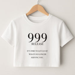 999 - Angel Numbers Crop Top