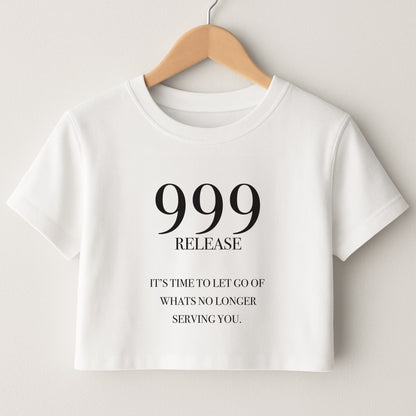 999 - Angel Numbers Crop Top