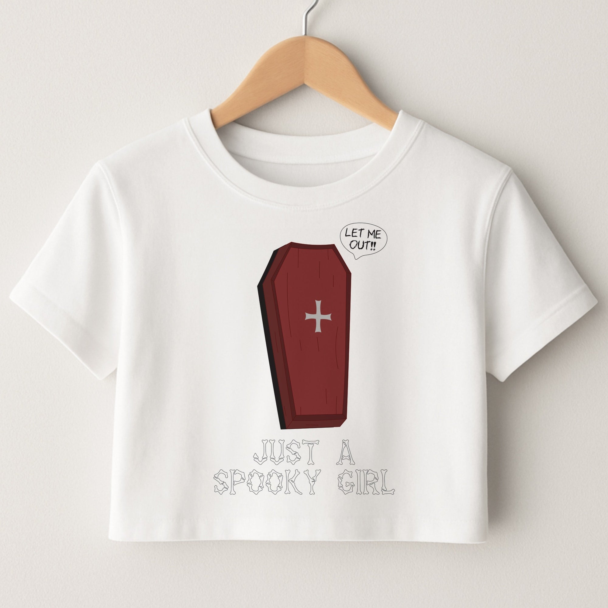 Just A Spooky Girl Crop Top