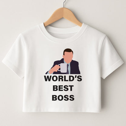 World's Best Boss - The Office Crop Top