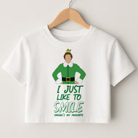 I Just Like To Smile Crop Top
