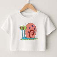 Gary The Snail Crop Top