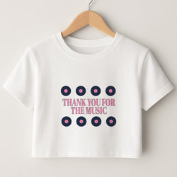 Thank You For The Music - Mamma Mia Crop Top
