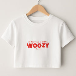Im Feeling A Little Woozy Here - Scream Crop Top