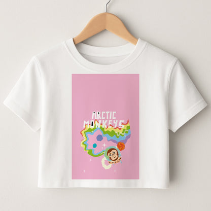 A Monkeys - Pink Crop Top