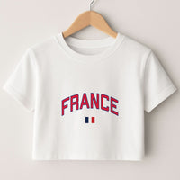 France Team Kit Crop Top