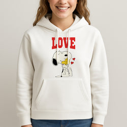 Love Cartoon Beagle  Unisex Hooded Sweatshirt
