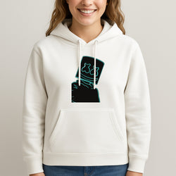 Black White Helmet DJ Neon Hoodie