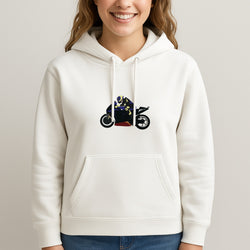 Purple Motorbike - Motorbike Unisex Hooded Sweatshirt