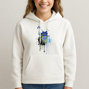 Blue Graffiti - Skate Aesthetic  Hoodie 3