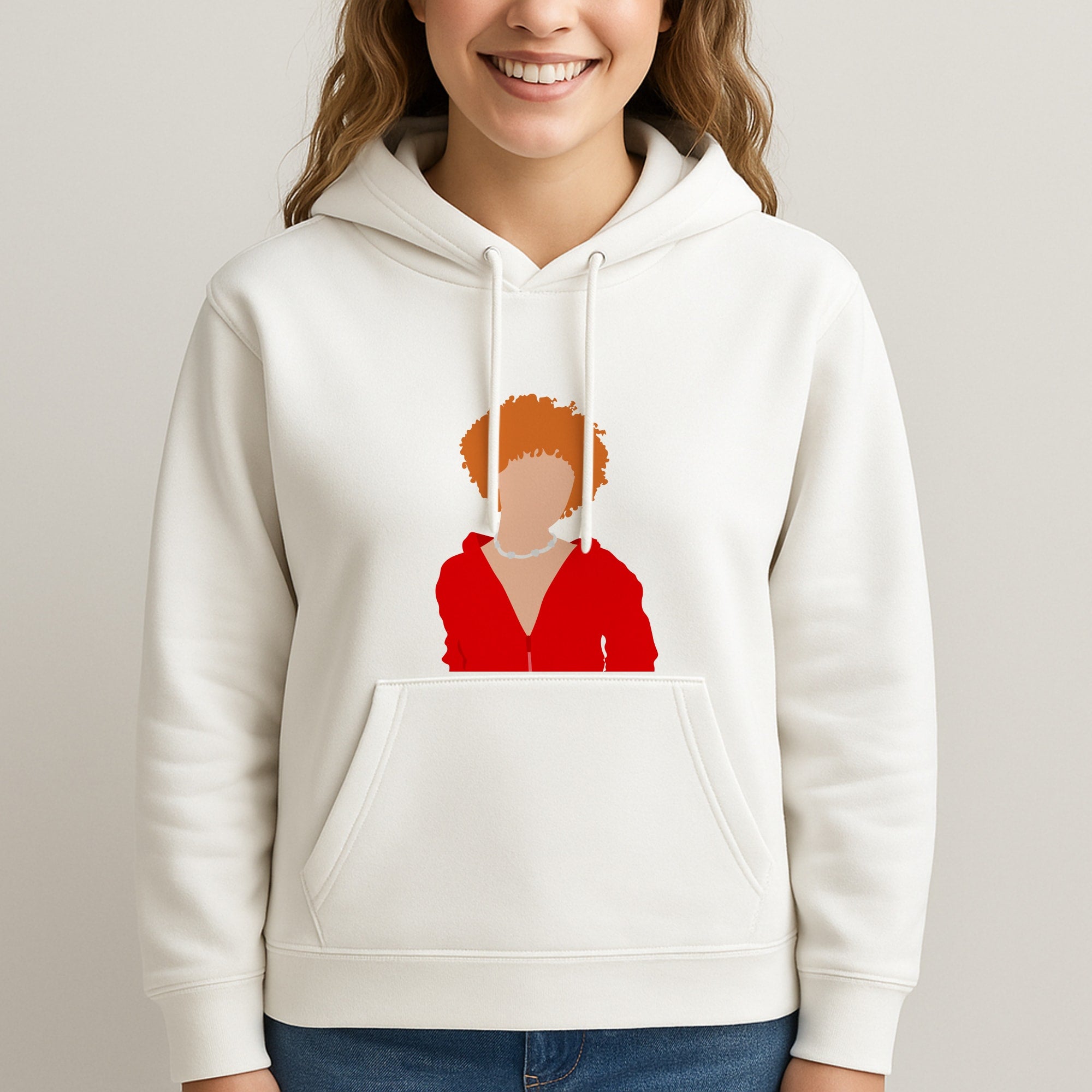 Red Unisex Hooded Sweatshirt - Ice Spice Unisex Hooded Sweatshirt