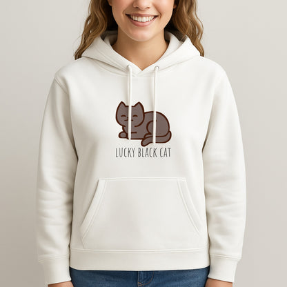 Lucky Black Cat - Cats Unisex Hooded Sweatshirt