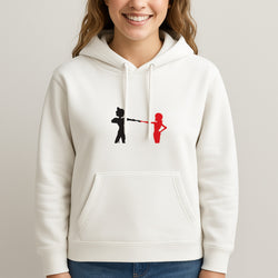 Red And Black Unisex Hooded Sweatshirt