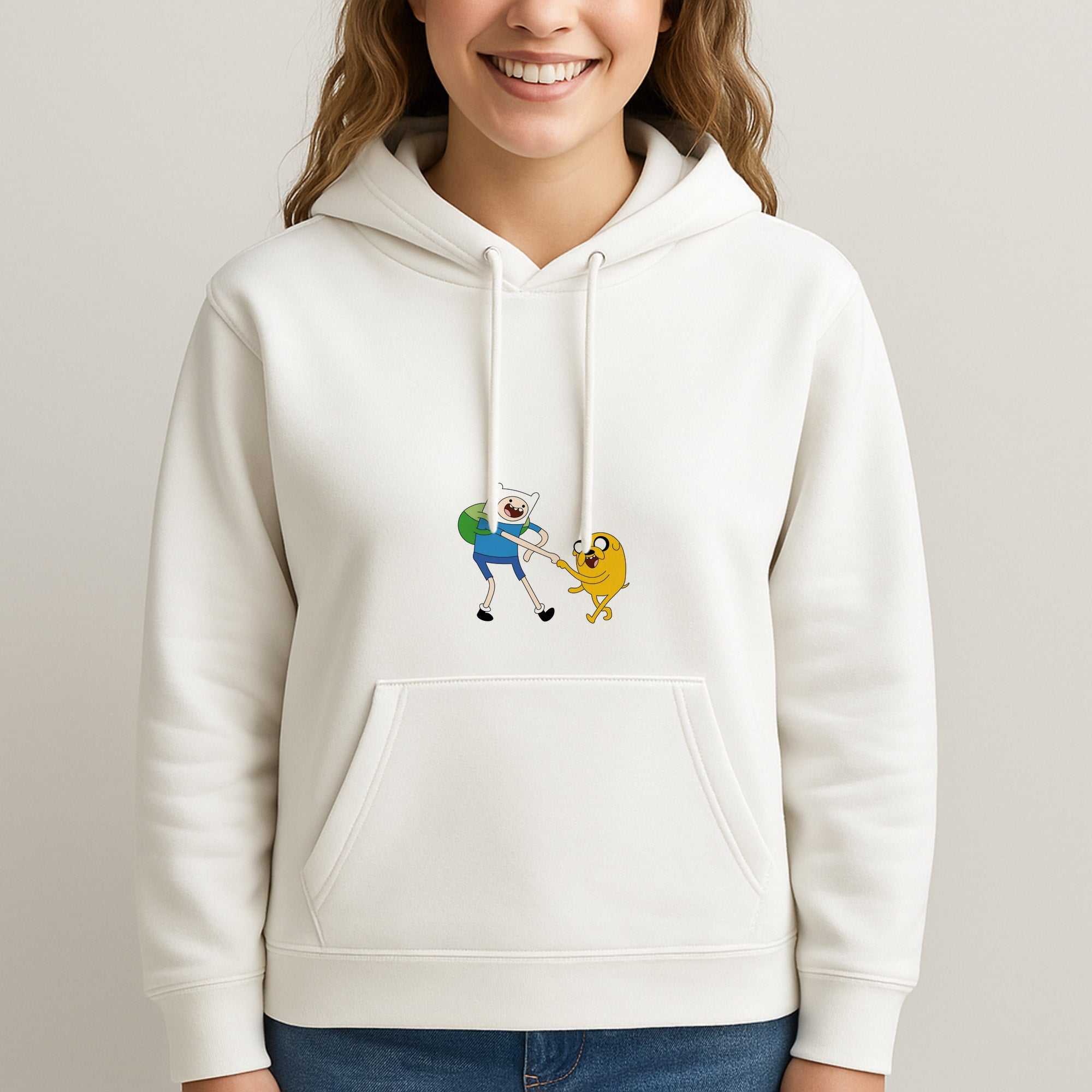Jake The Dog And Finn The Human Unisex Hooded Sweatshirt