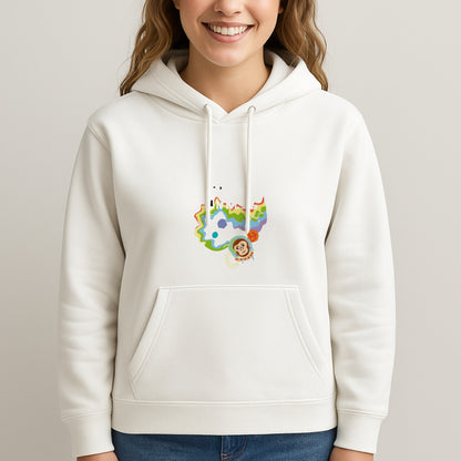 A Monkeys - Pink Unisex Hooded Sweatshirt