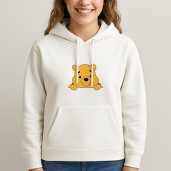 Cute Bear Leaning Unisex Hooded Sweatshirt