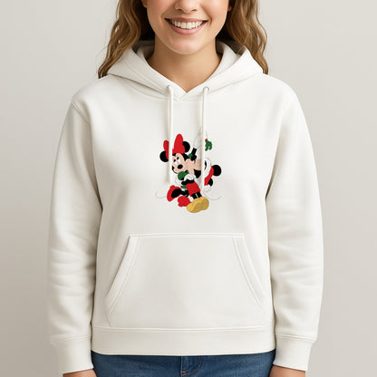 Mistletoe Fairytale Mice - Christmas Unisex Hooded Sweatshirt