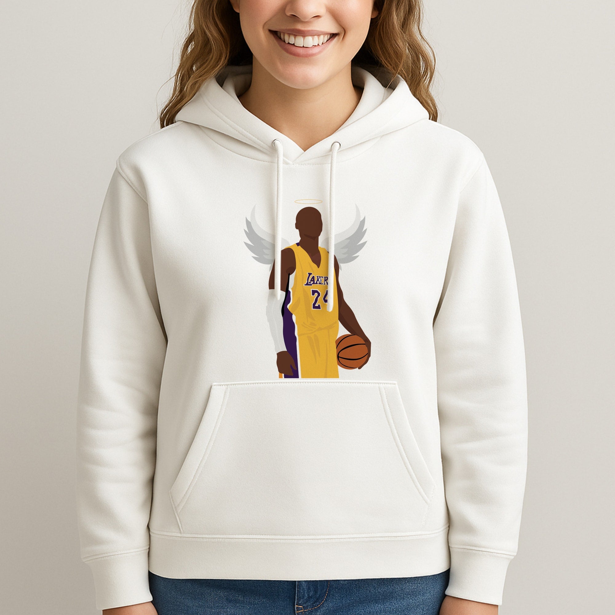 Kobe with wings - Basketball Unisex Hooded Sweatshirt