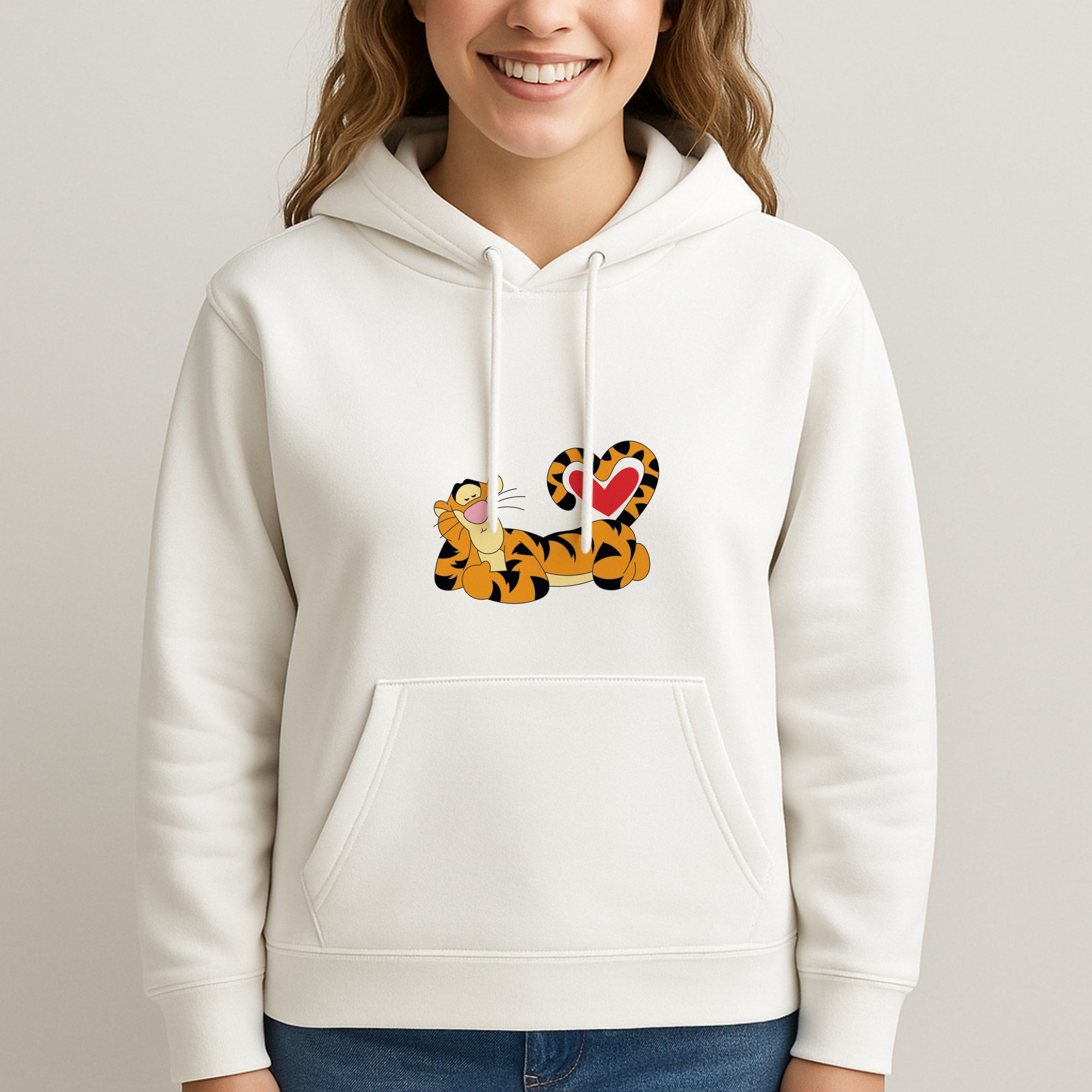 Tiger Valentine's Unisex Hooded Sweatshirt
