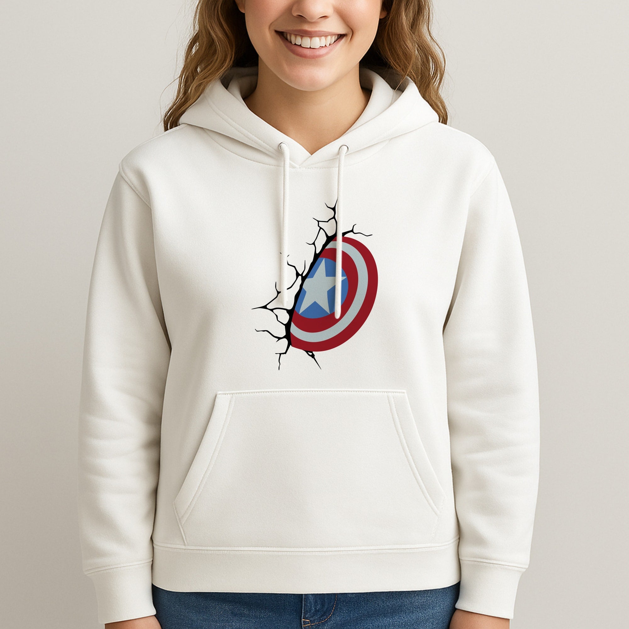 Shield Break Unisex Hooded Sweatshirt