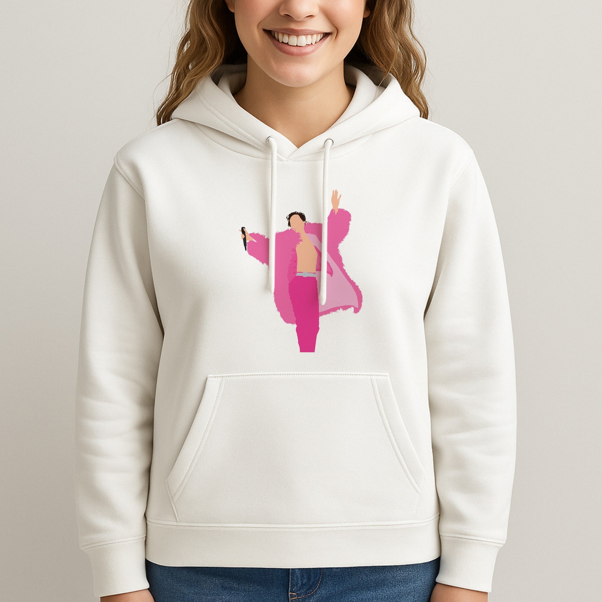 Harry Pink Coat  Hoodie