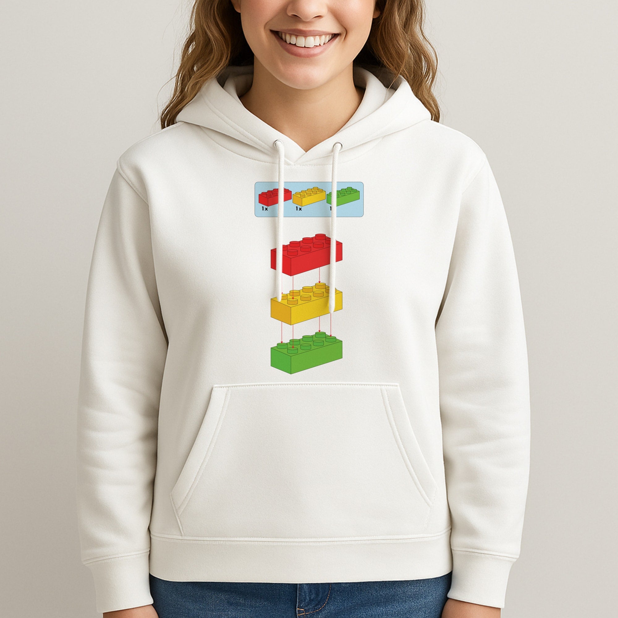 Bricks Instruction Set Unisex Hooded Sweatshirt