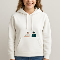 Blue And Yellow - Heart TV Unisex Hooded Sweatshirt