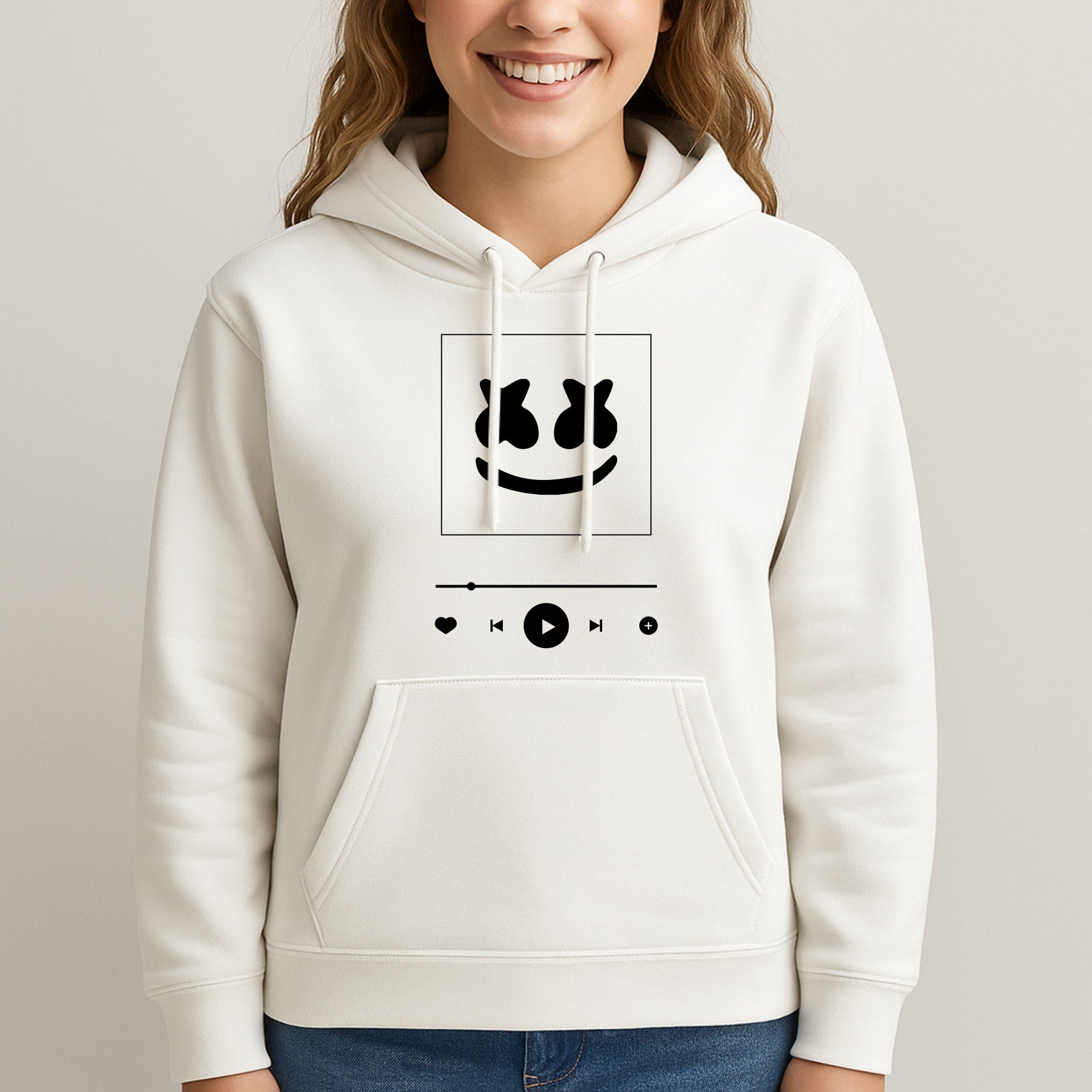 Helmet DJ Album Cover Unisex Hooded Sweatshirt