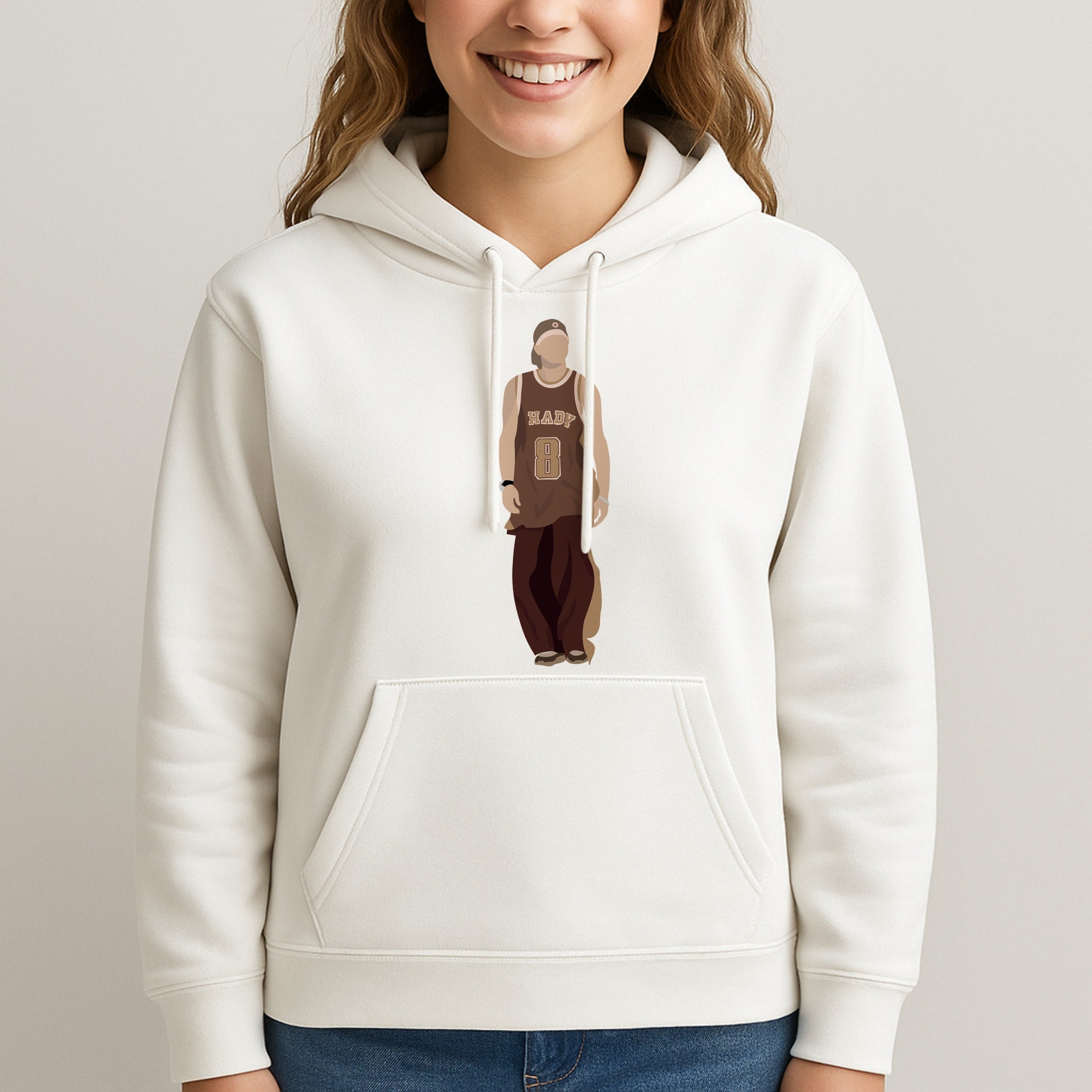 Jersey Unisex Hooded Sweatshirt