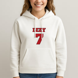 Black And White Stripes - Personalised Football   Unisex Hooded Sweatshirt