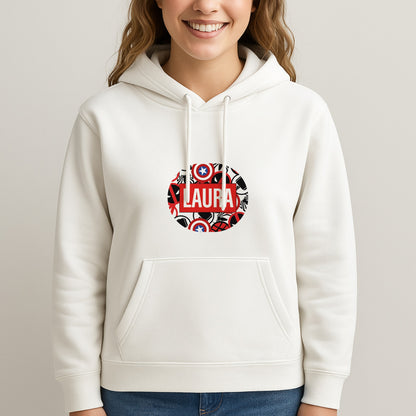 Collage - Personalised Superhero Comic Unisex Hooded Sweatshirt
