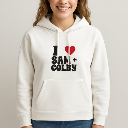 I Love S & C Unisex Hooded Sweatshirt