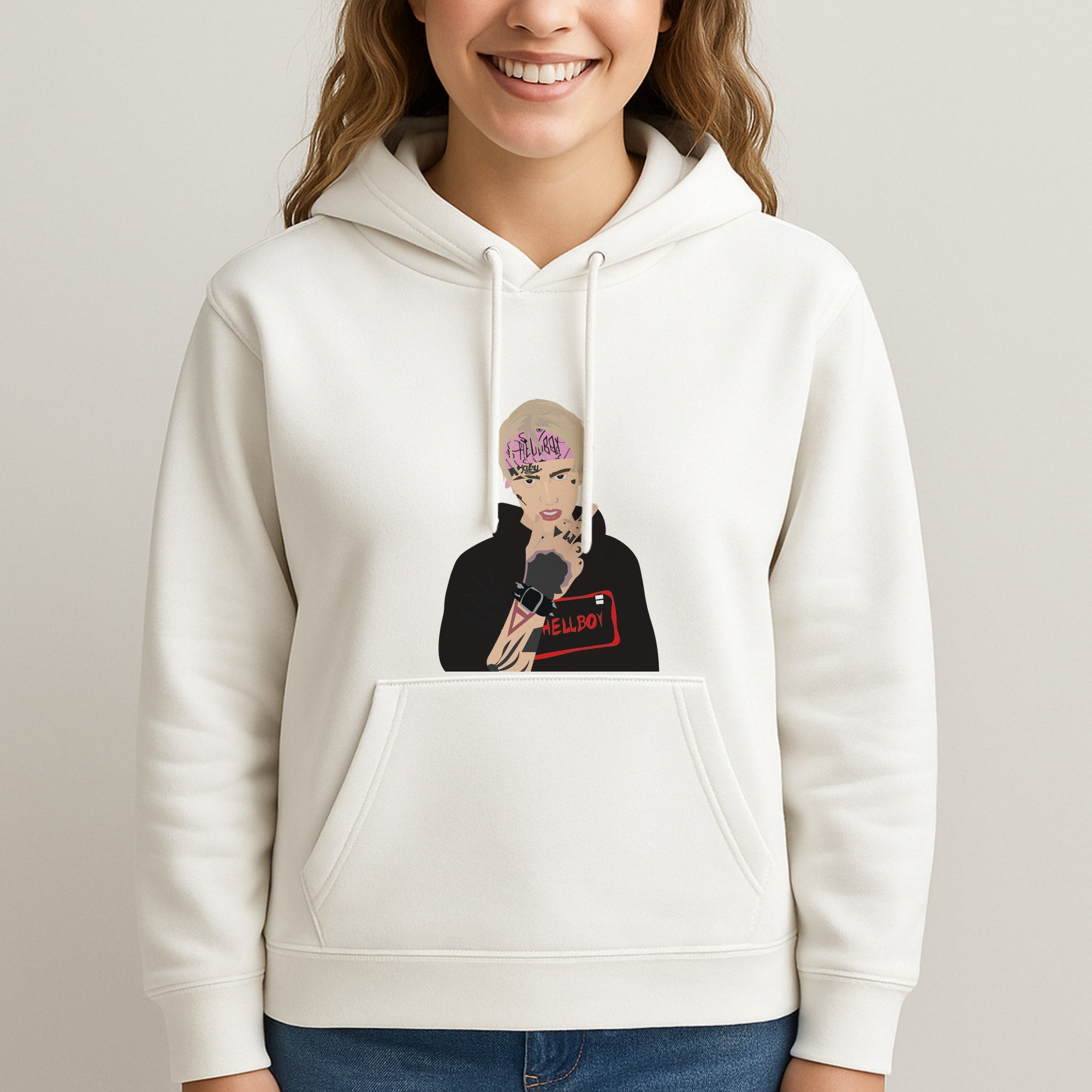 Pink Bandana - Peep Unisex Hooded Sweatshirt