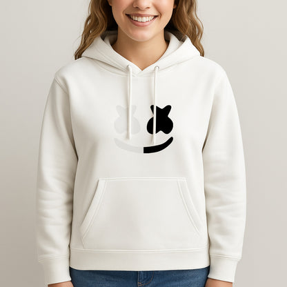 Dual Sides Helmet DJ  Unisex Hooded Sweatshirt