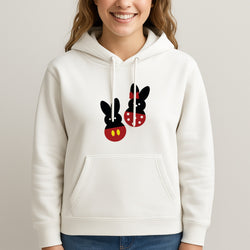 Mouse Peeps Pattern Unisex Hooded Sweatshirt