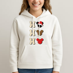 Ho Ho Ho Mickey Unisex Hooded Sweatshirt