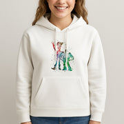 Watercolour Woody & Buzz A Story of Toys Fairytale Hoodie 3