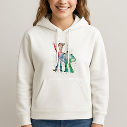 Watercolour Woody & Buzz A Story of Toys Fairytale Hoodie