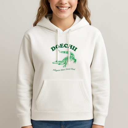 Alligator Bites Never Heal Collage Unisex Hooded Sweatshirt