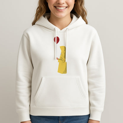 Holding Balloon - Clown Unisex Hooded Sweatshirt