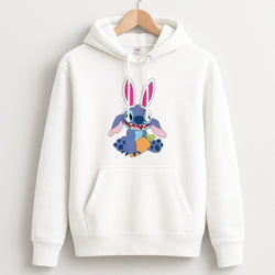 Easter Bunny Blue Alien Unisex Hoodie