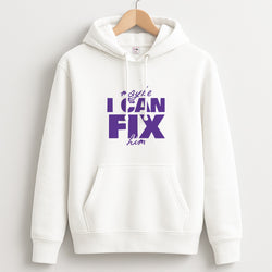 Maybe I Can Fix Him Purple Unisex Hoodie