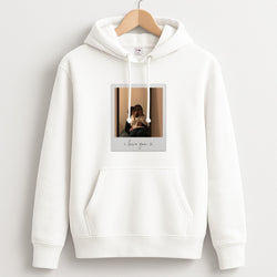 I Love You Polaroid - Personalised Couples Unisex Hoodie