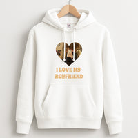 I Love My Boyfriend - Personalised Couples Hoodie