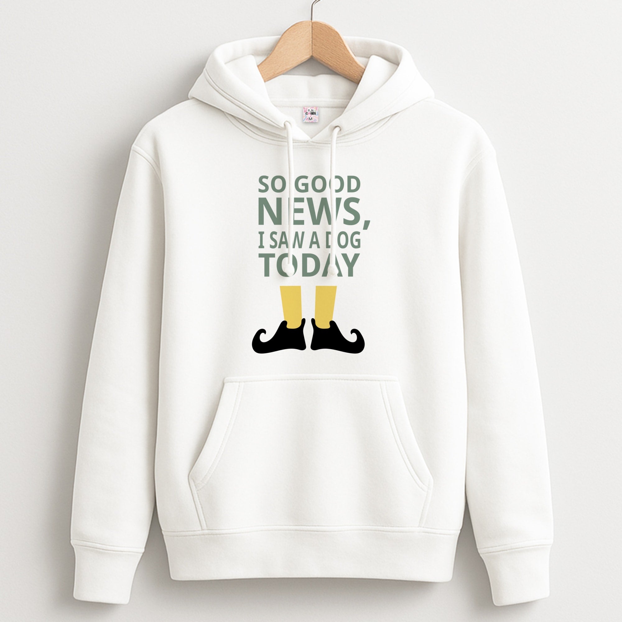 I Saw A Dog Today - Elf Hoodie